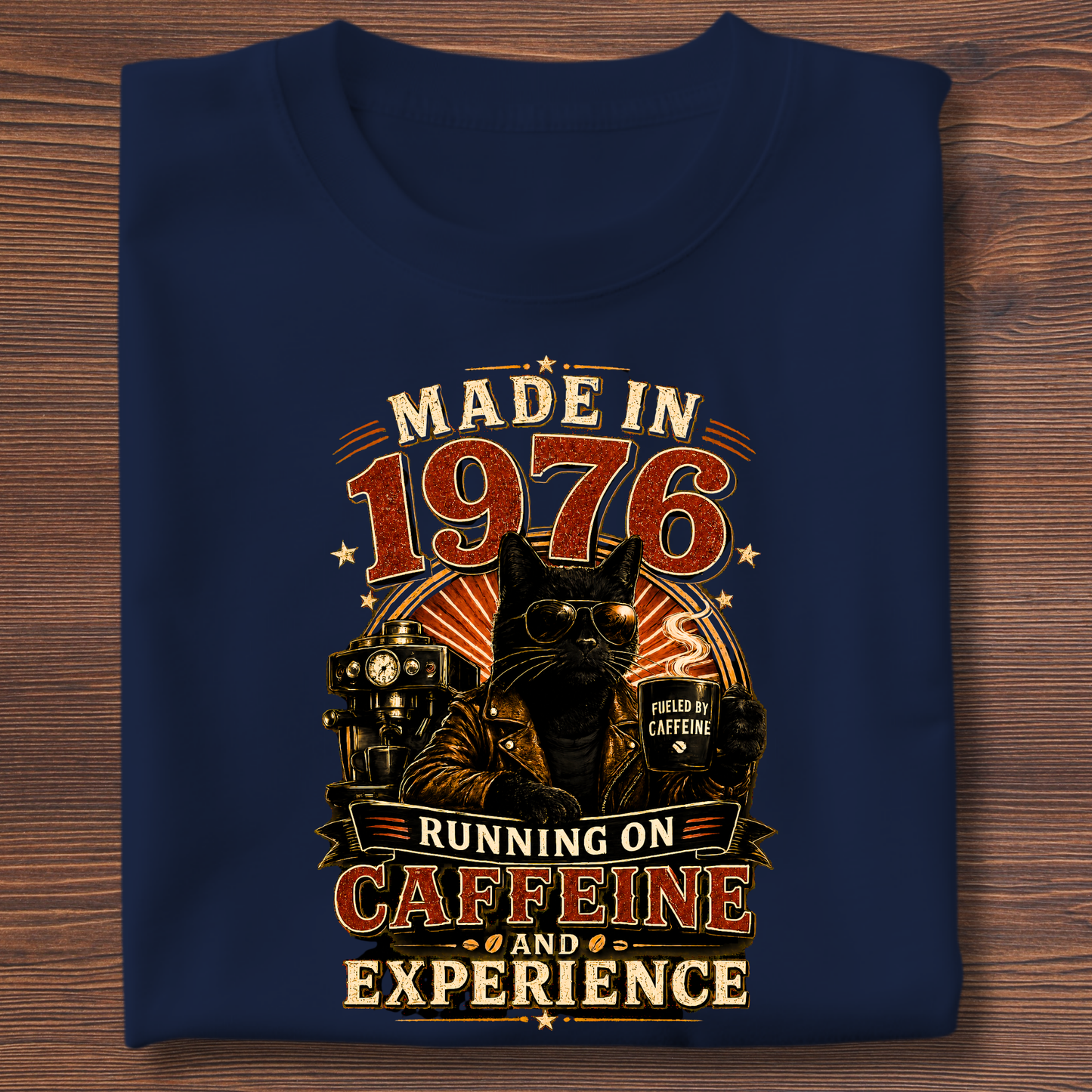 Running On Caffeine & Experience Tee · 1971-1991