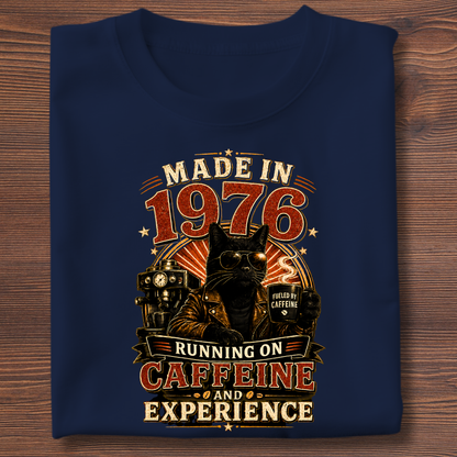 Running On Caffeine & Experience Tee · 1971-1991