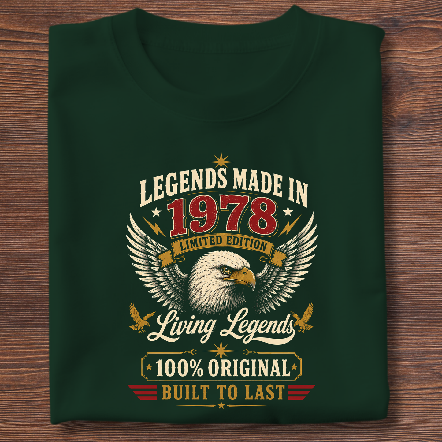 Legends Made In  Limited Edition Birthday Tee 1971-1991