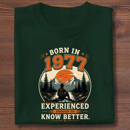 Born In Vintage Birthday T-Shirt | Years 1971-1991
