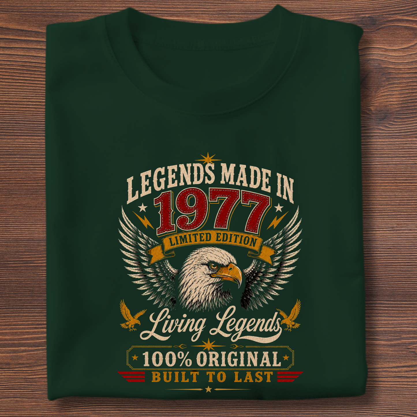 Legends Made In  Limited Edition Birthday Tee 1971-1991