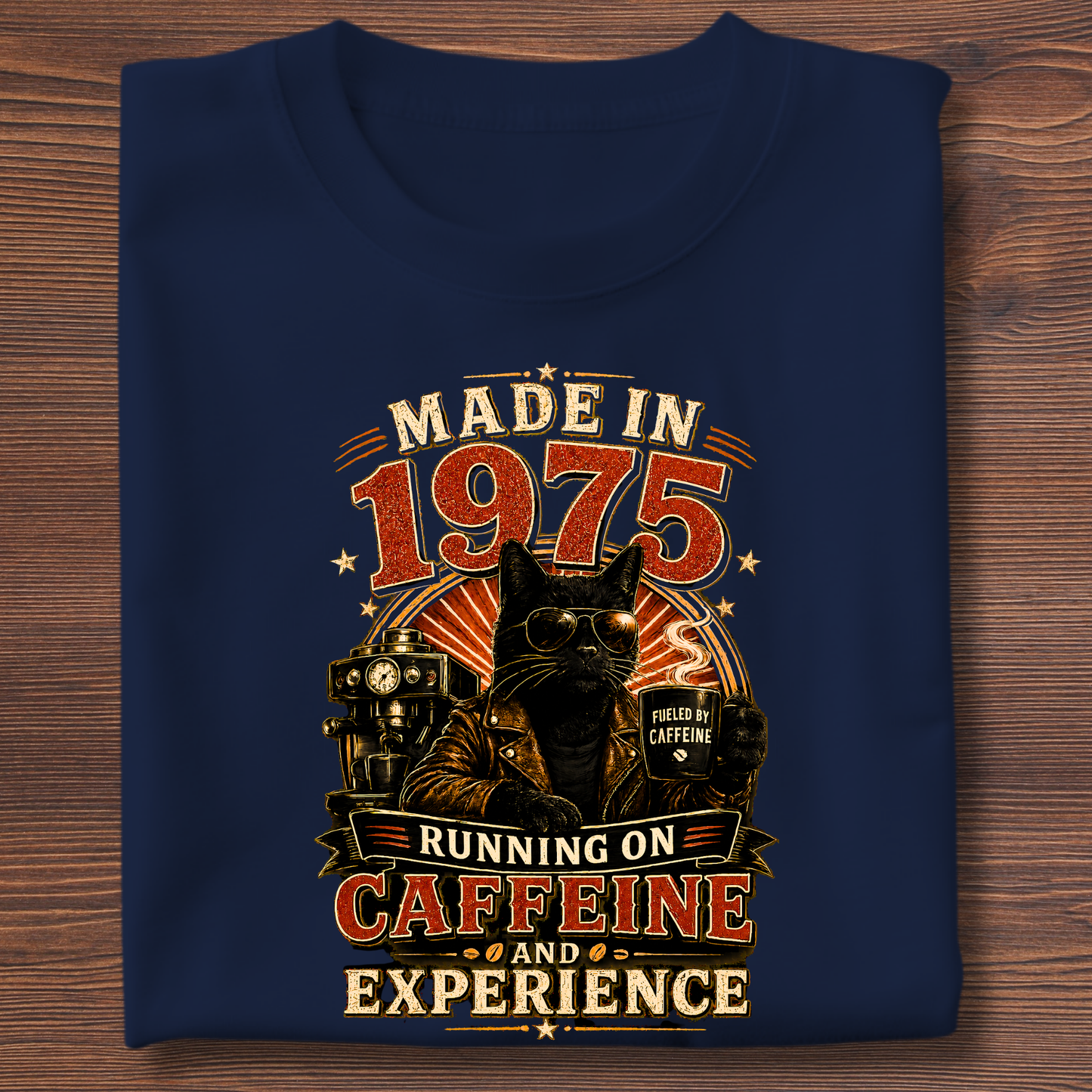 Running On Caffeine & Experience Tee · 1971-1991