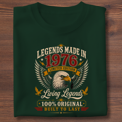 Legends Made In  Limited Edition Birthday Tee 1971-1991