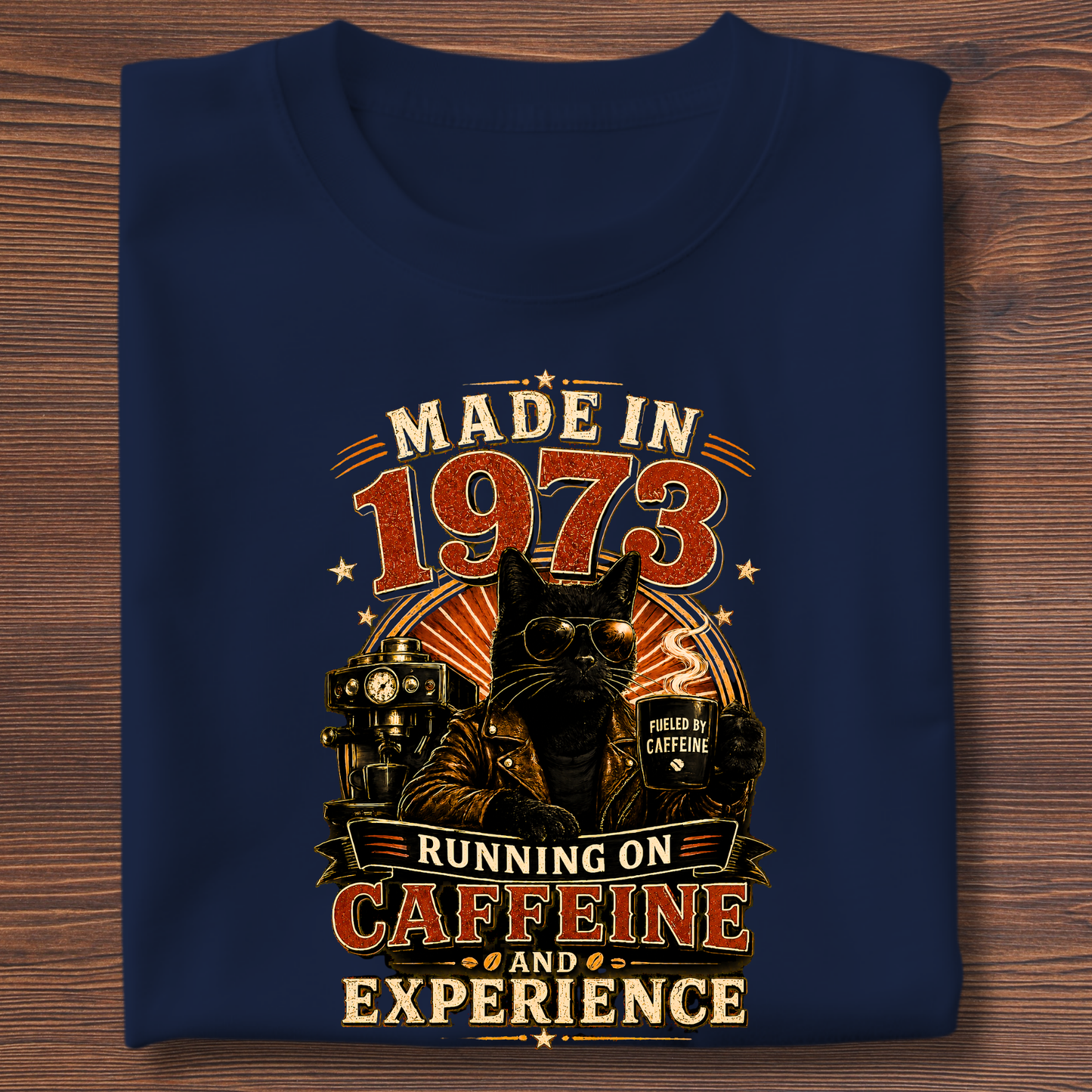 Running On Caffeine & Experience Tee · 1971-1991