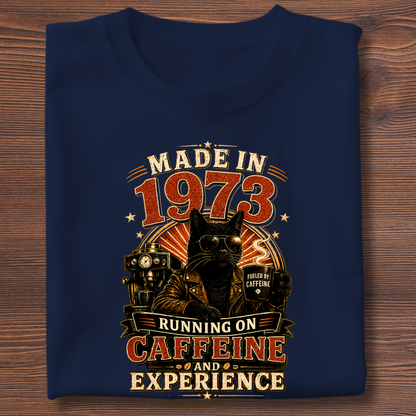 Running On Caffeine & Experience Tee · 1971-1991