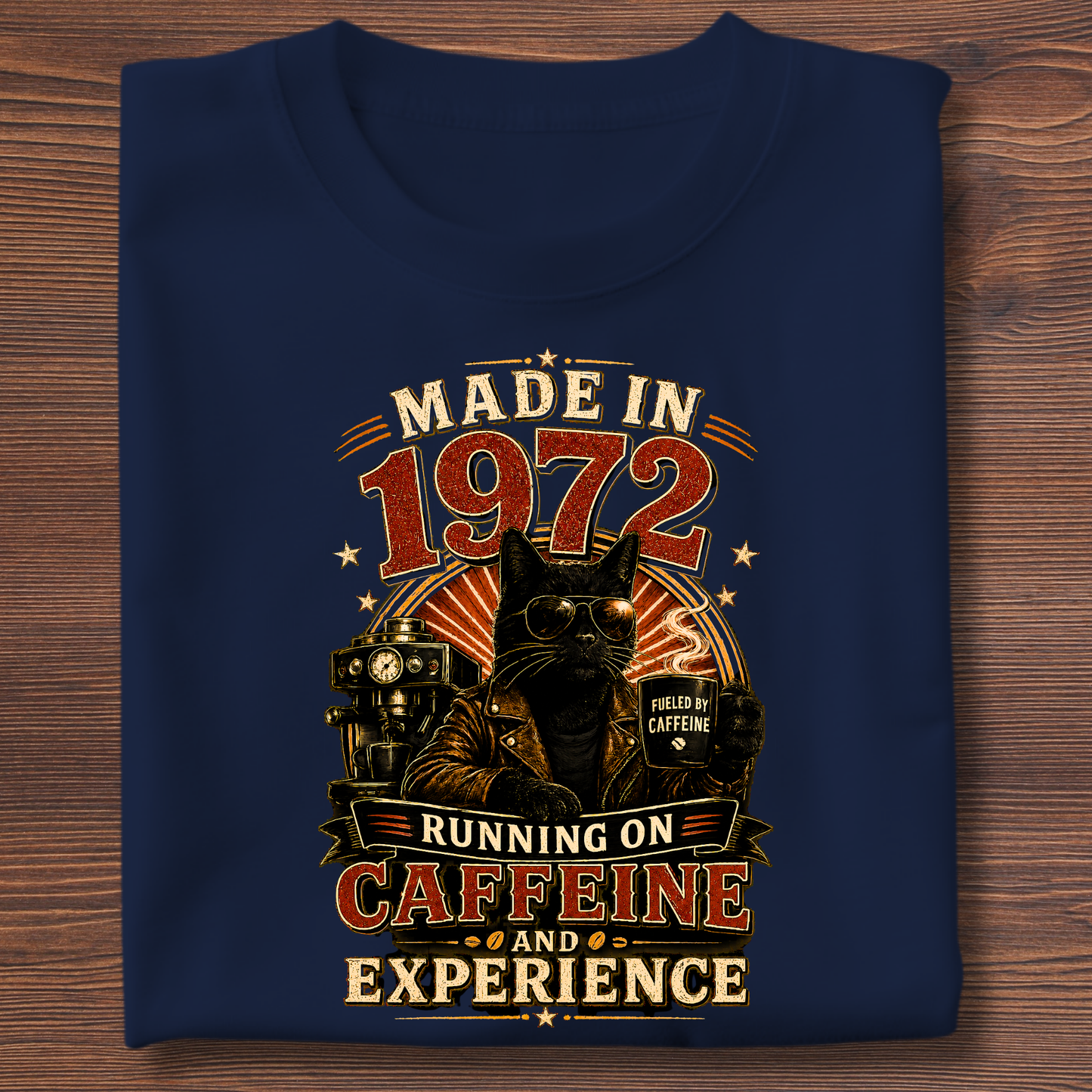 Running On Caffeine & Experience Tee · 1971-1991