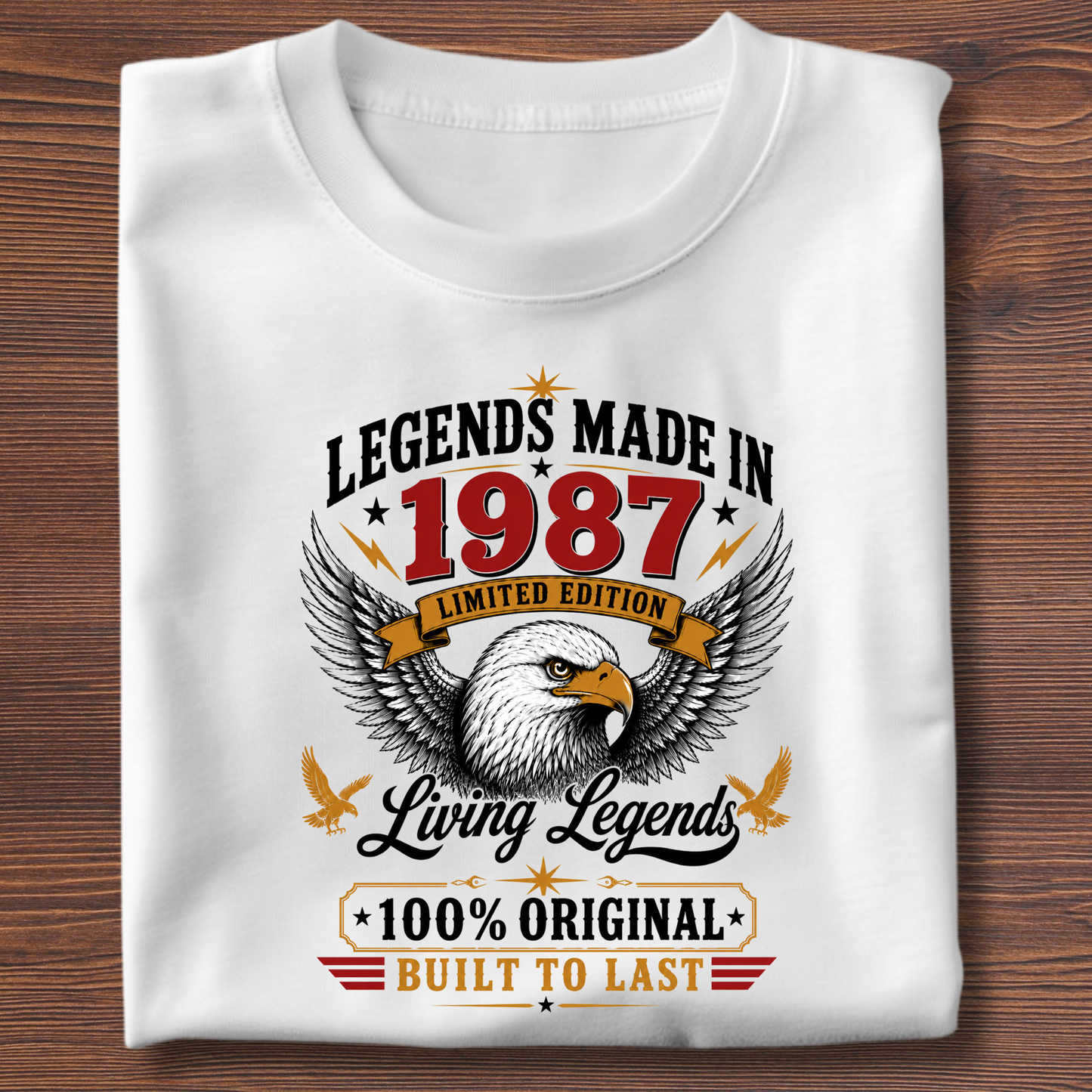 Legends Made In  Limited Edition Birthday Tee 1971-1991