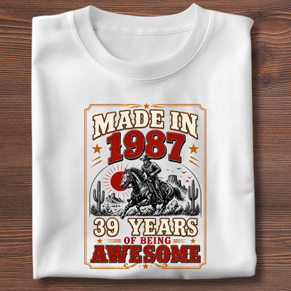 Made In Vintage Tee · Years Of Being Awesome | 1971-1991