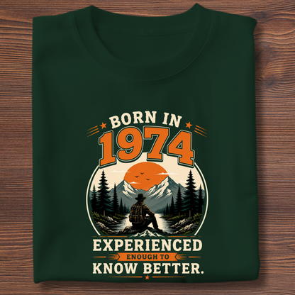 Born In Vintage Birthday T-Shirt | Years 1971-1991