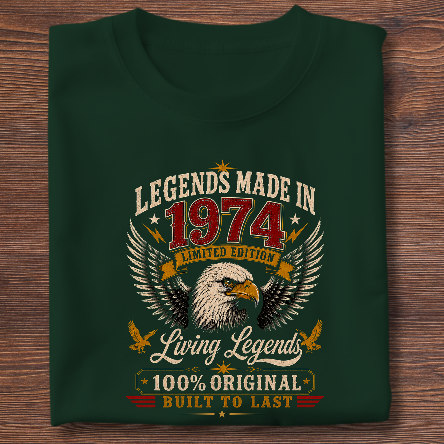 Legends Made In  Limited Edition Birthday Tee 1971-1991