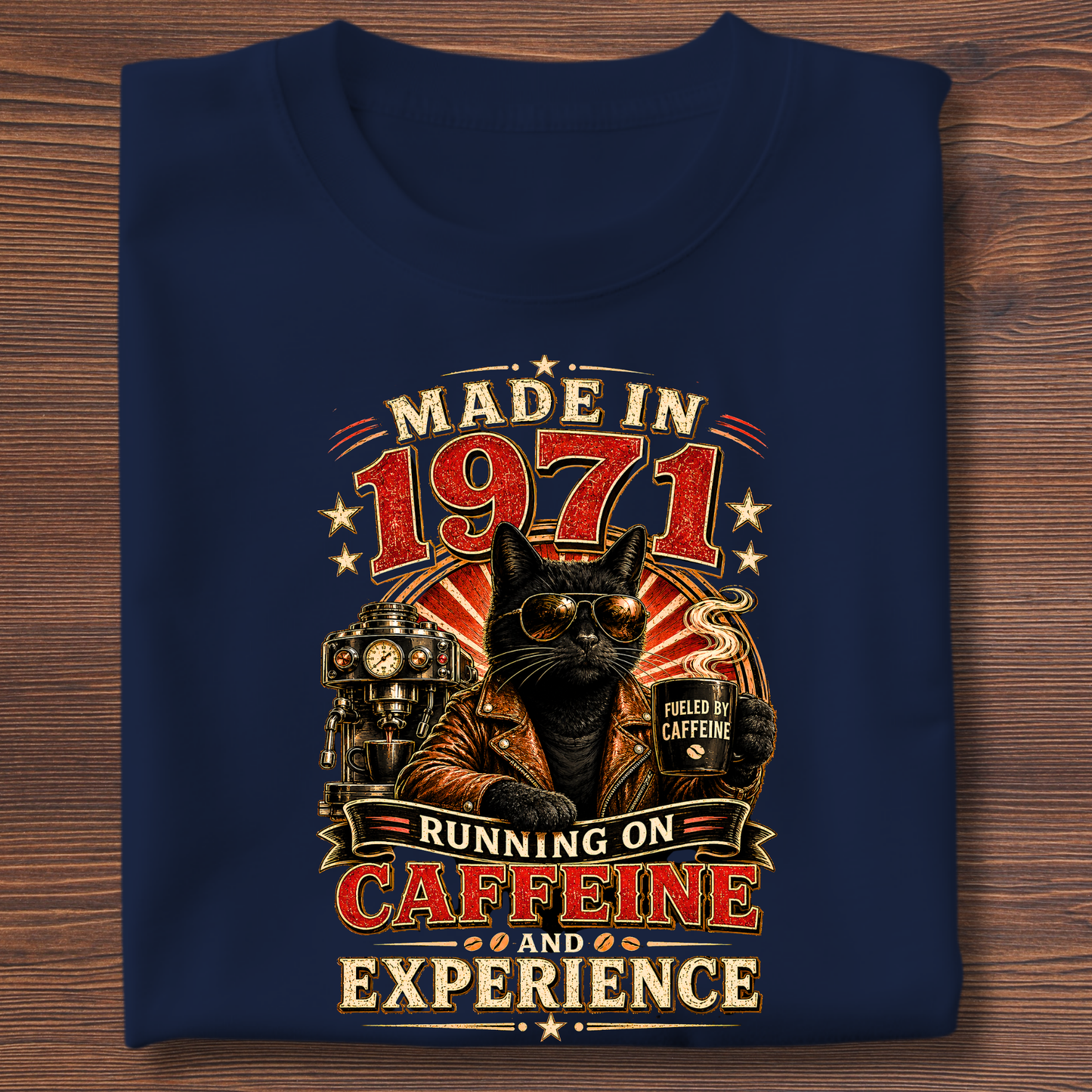 Running On Caffeine & Experience Tee · 1971-1991