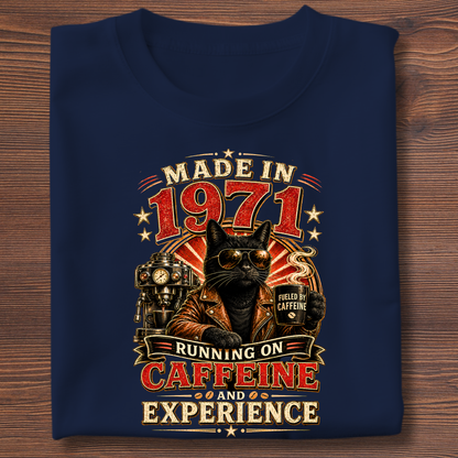 Running On Caffeine & Experience Tee · 1971-1991