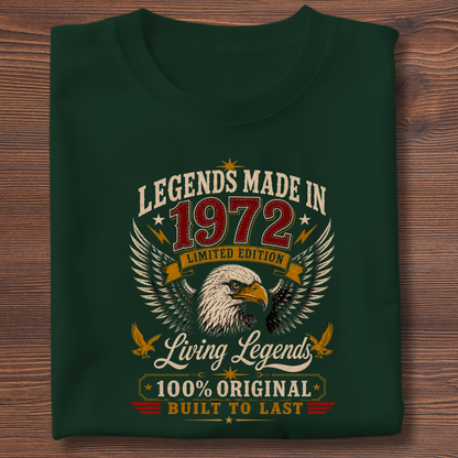 Legends Made In  Limited Edition Birthday Tee 1971-1991
