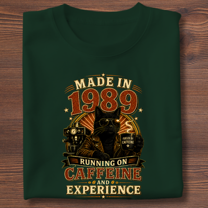 Running On Caffeine & Experience Tee · 1971-1991