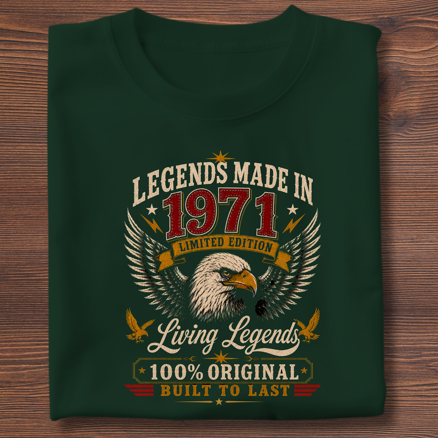 Legends Made In  Limited Edition Birthday Tee 1971-1991