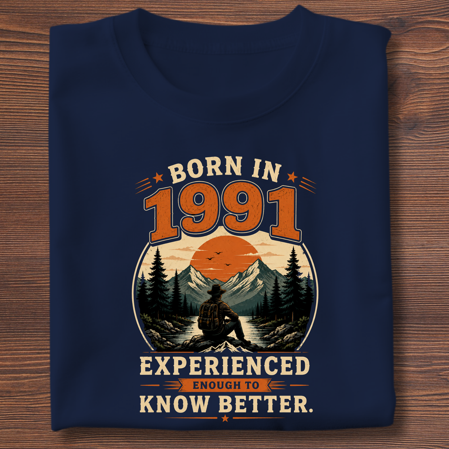 Born In Vintage Birthday T-Shirt | Years 1971-1991