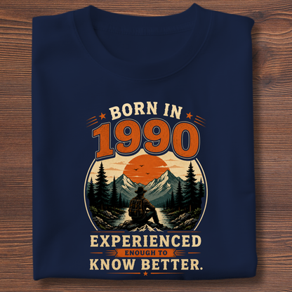 Born In Vintage Birthday T-Shirt | Years 1971-1991