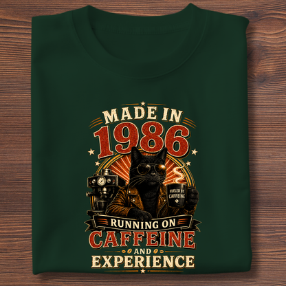 Running On Caffeine & Experience Tee · 1971-1991
