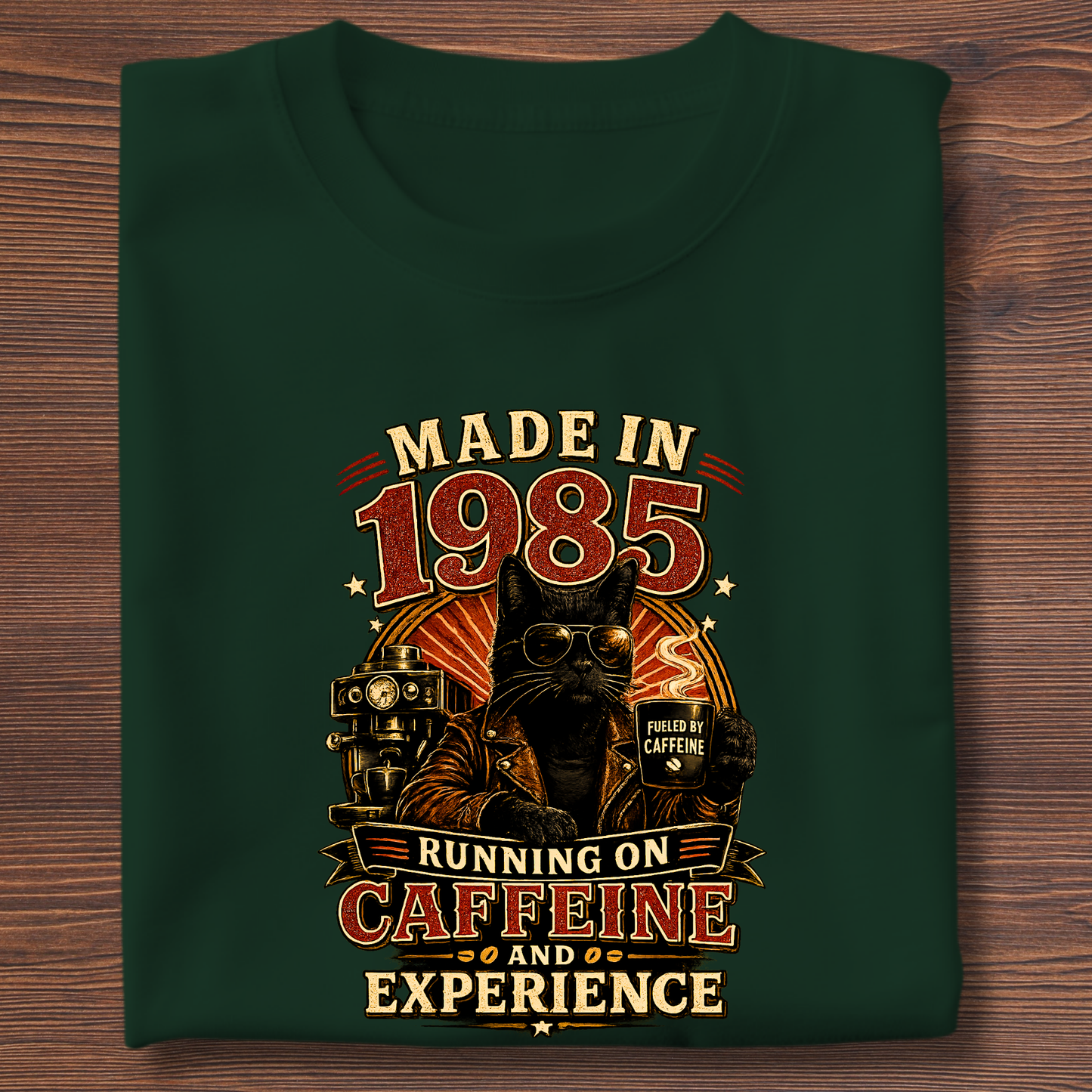Running On Caffeine & Experience Tee · 1971-1991