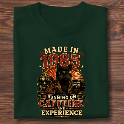 Running On Caffeine & Experience Tee · 1971-1991
