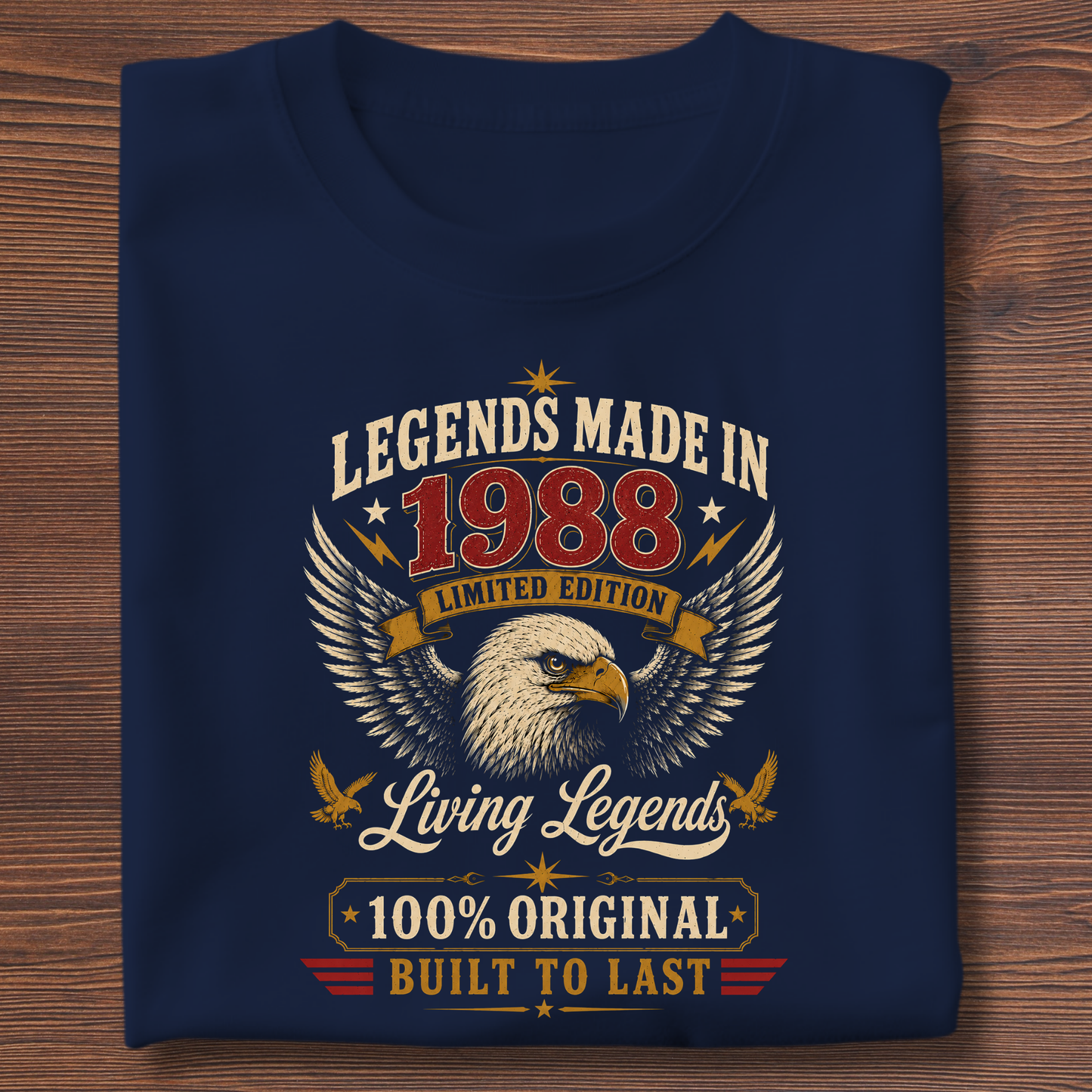 Legends Made In  Limited Edition Birthday Tee 1971-1991