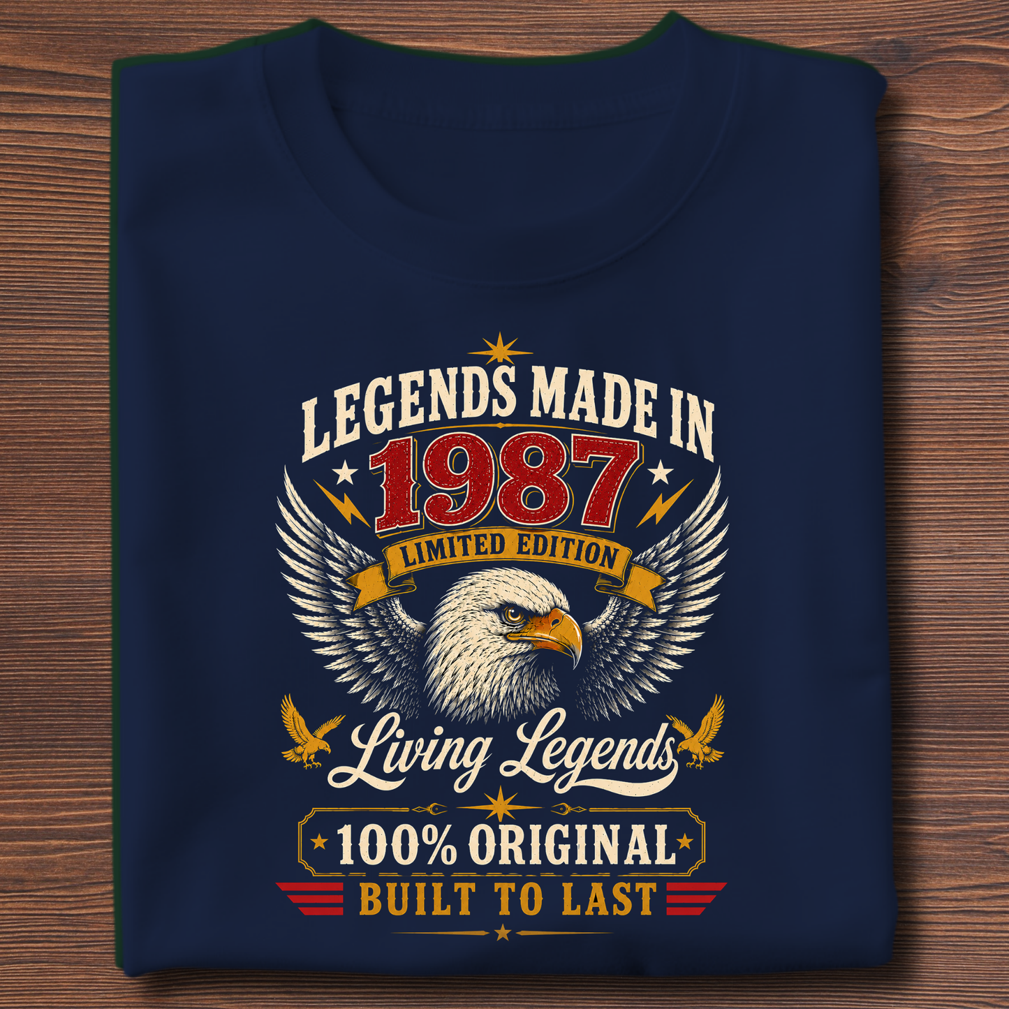 Legends Made In  Limited Edition Birthday Tee 1971-1991