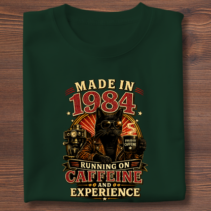 Running On Caffeine & Experience Tee · 1971-1991