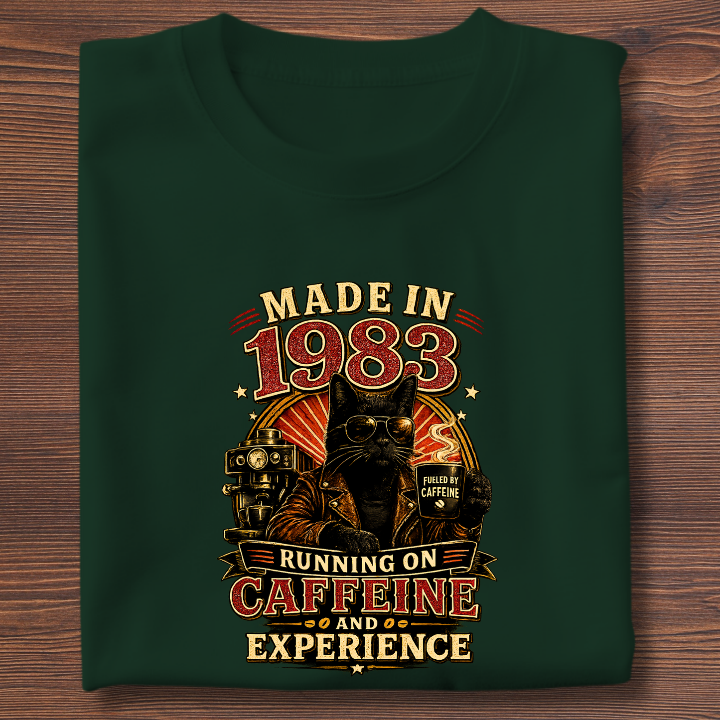 Running On Caffeine & Experience Tee · 1971-1991
