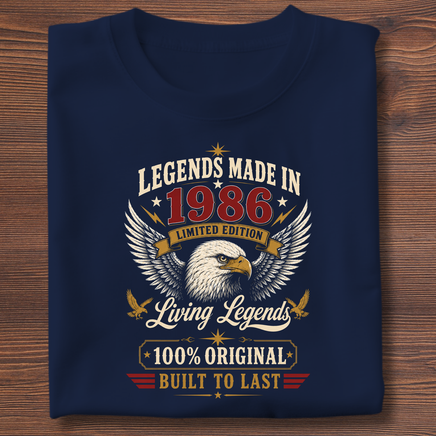 Legends Made In  Limited Edition Birthday Tee 1971-1991