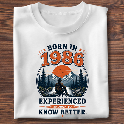 Born In Vintage Birthday T-Shirt | Years 1971-1991