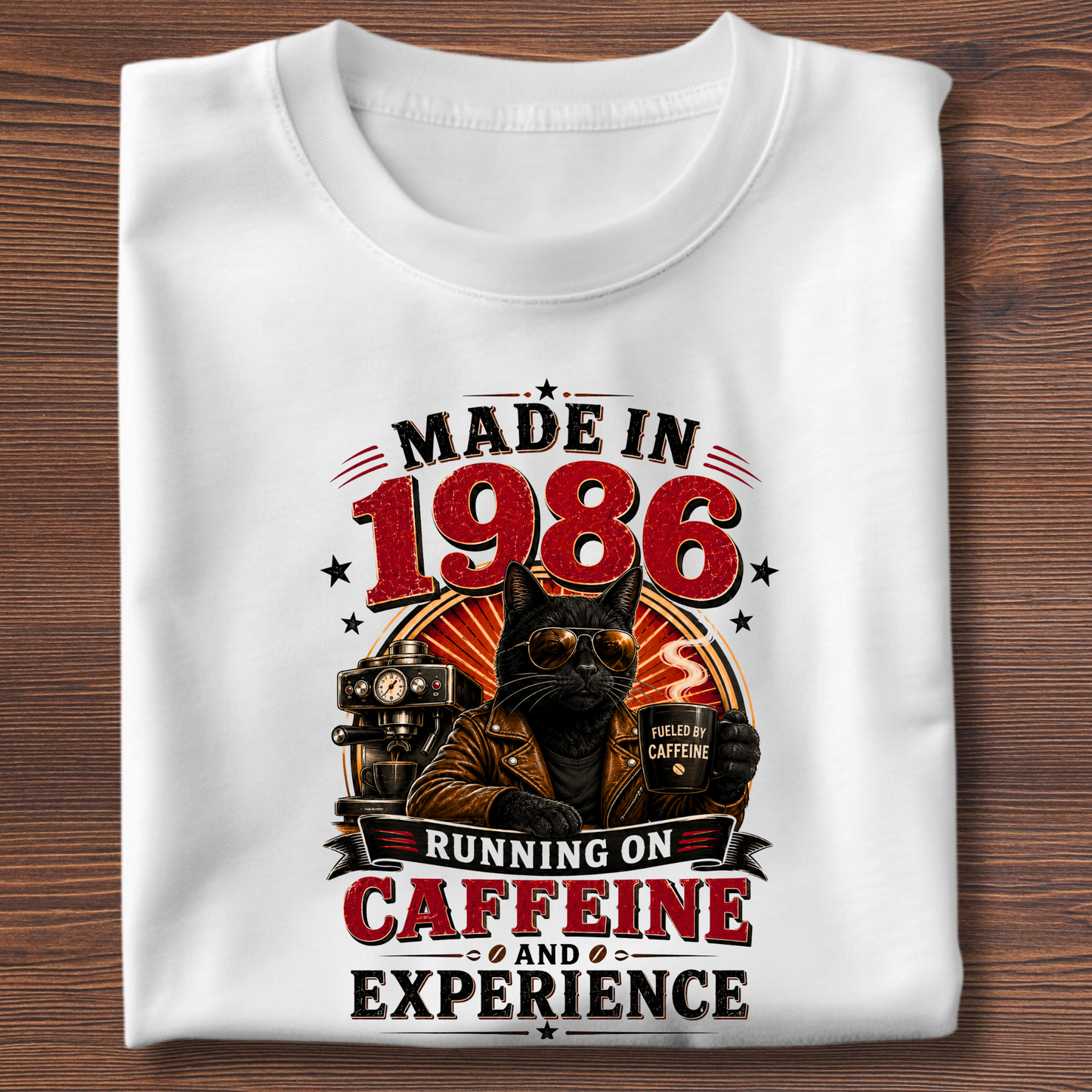 Running On Caffeine & Experience Tee · 1971-1991