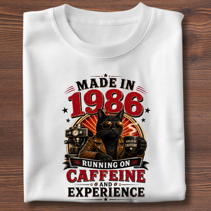 Running On Caffeine & Experience Tee · 1971-1991