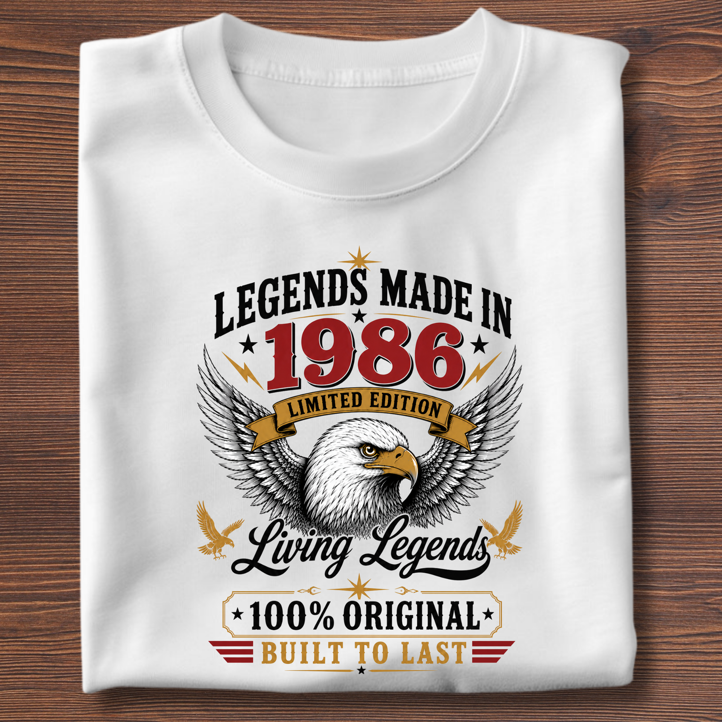 Legends Made In  Limited Edition Birthday Tee 1971-1991