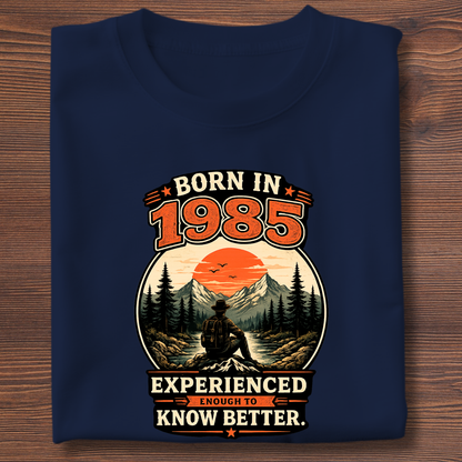 Born In Vintage Birthday T-Shirt | Years 1971-1991