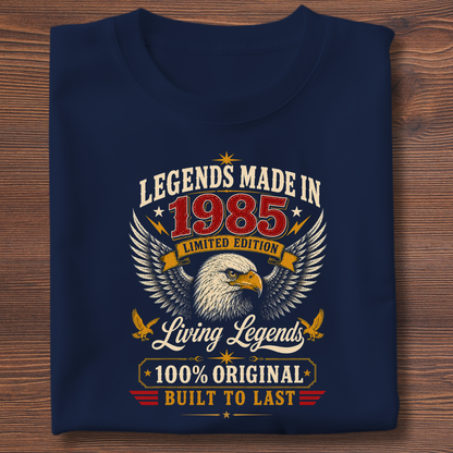 Legends Made In  Limited Edition Birthday Tee 1971-1991