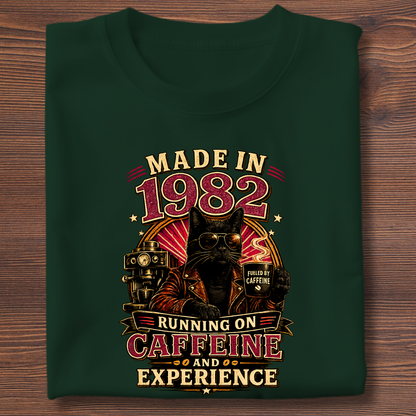 Running On Caffeine & Experience Tee · 1971-1991