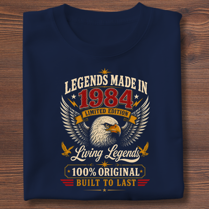 Legends Made In  Limited Edition Birthday Tee 1971-1991