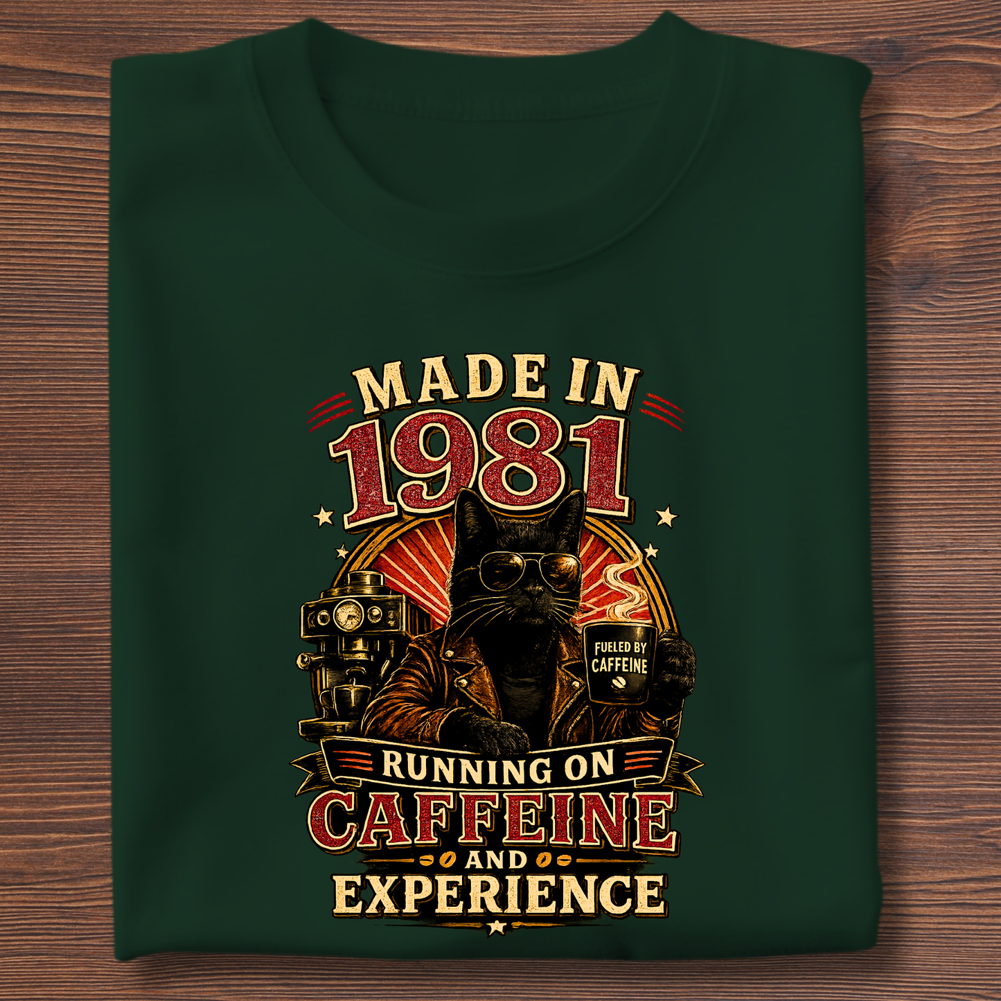 Running On Caffeine & Experience Tee · 1971-1991