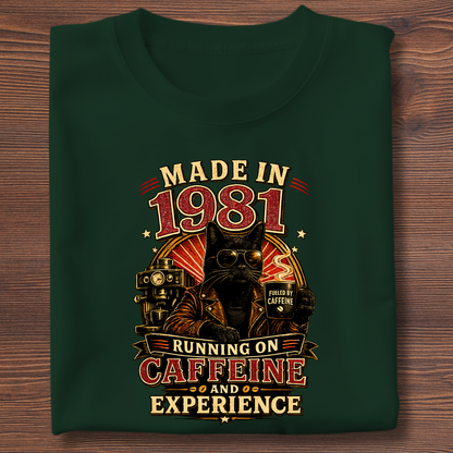 Running On Caffeine & Experience Tee · 1971-1991