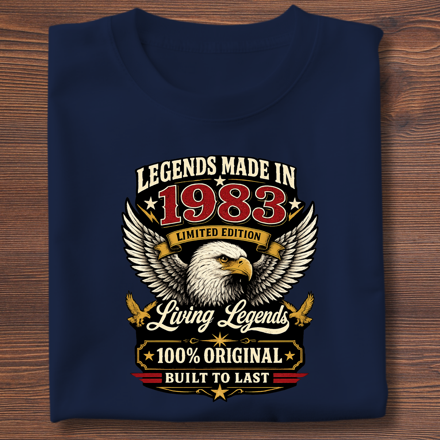 Legends Made In  Limited Edition Birthday Tee 1971-1991