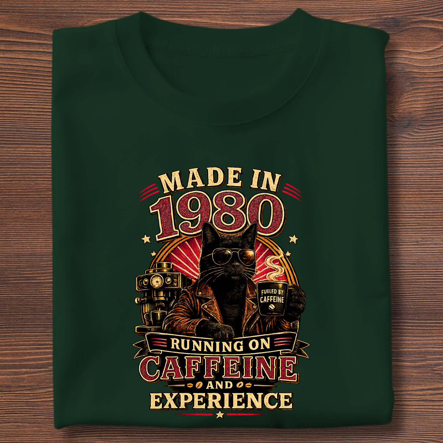 Running On Caffeine & Experience Tee · 1971-1991