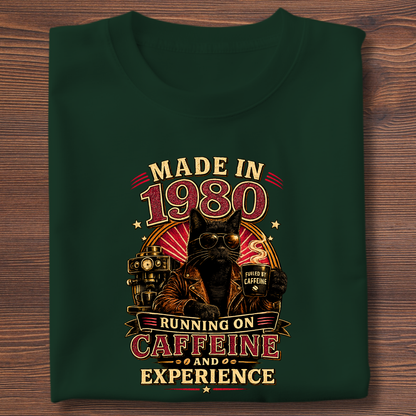 Running On Caffeine & Experience Tee · 1971-1991