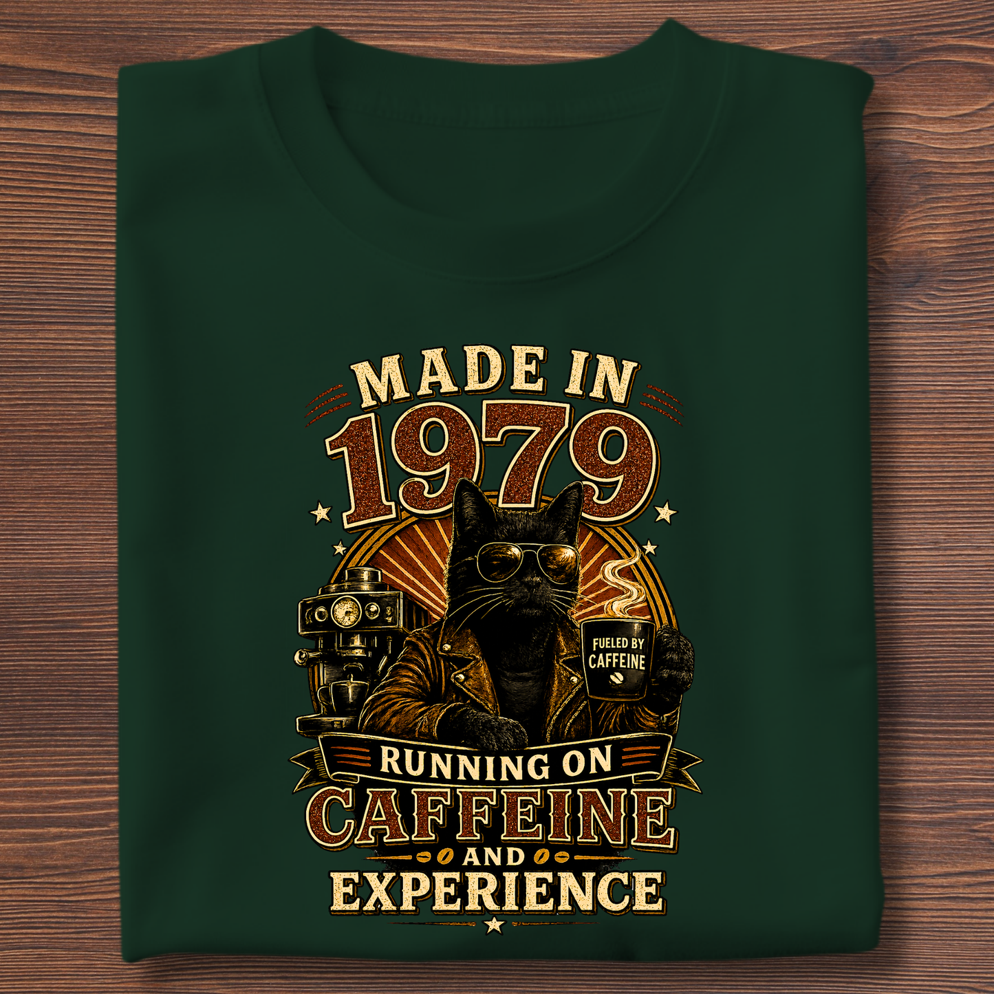 Running On Caffeine & Experience Tee · 1971-1991