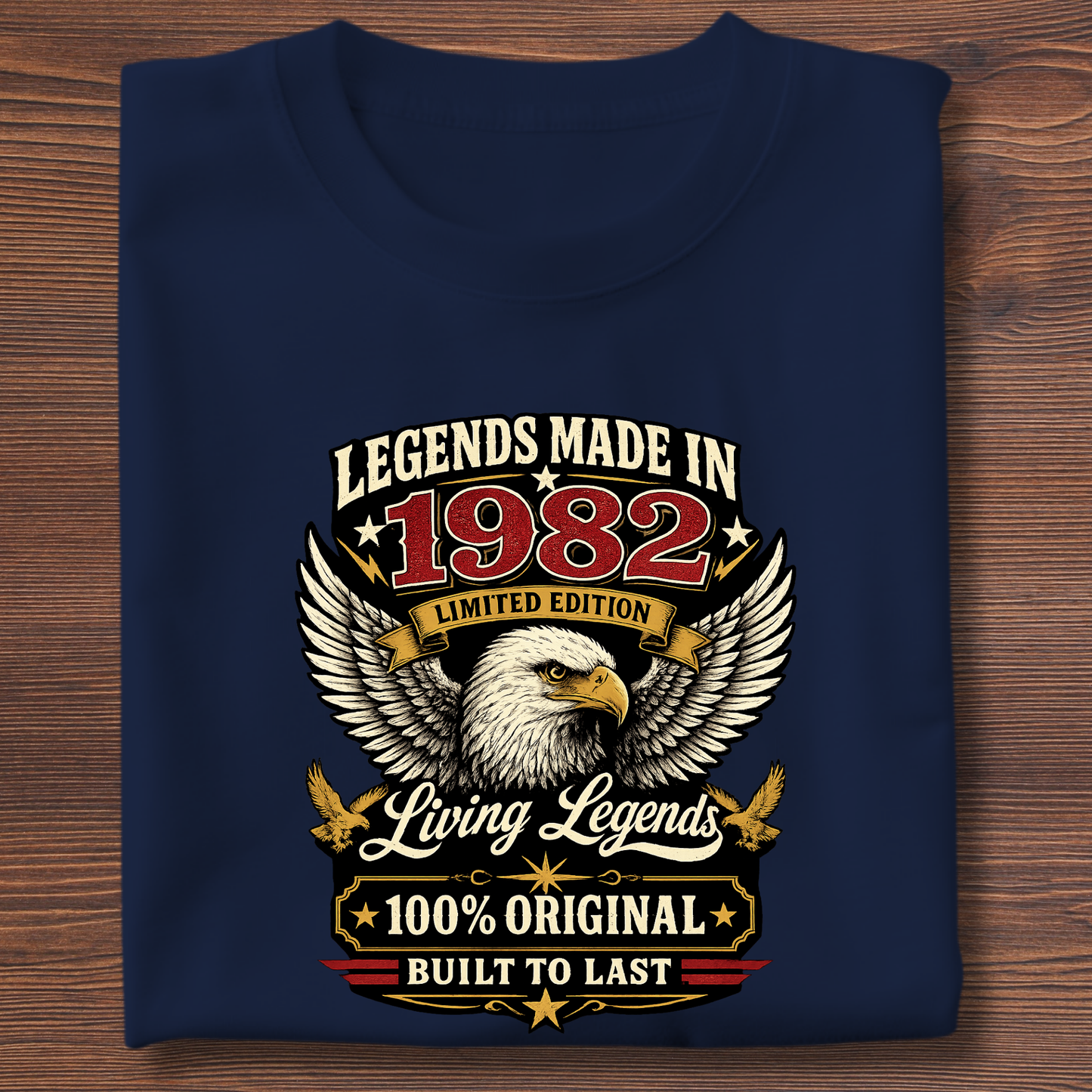 Legends Made In  Limited Edition Birthday Tee 1971-1991