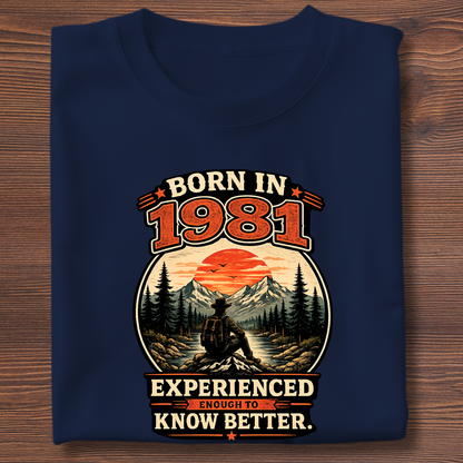 Born In Vintage Birthday T-Shirt | Years 1971-1991
