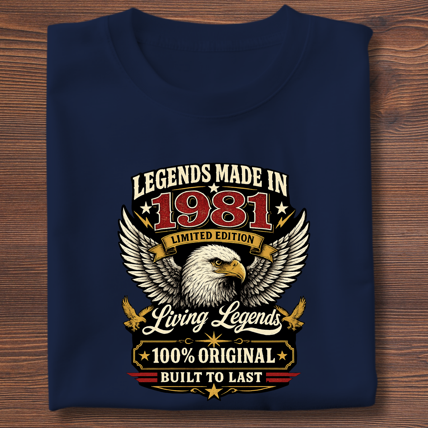 Legends Made In  Limited Edition Birthday Tee 1971-1991