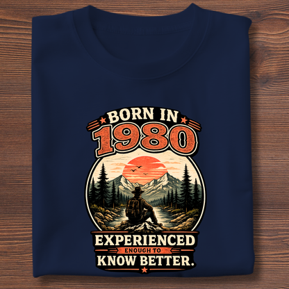 Born In Vintage Birthday T-Shirt | Years 1971-1991