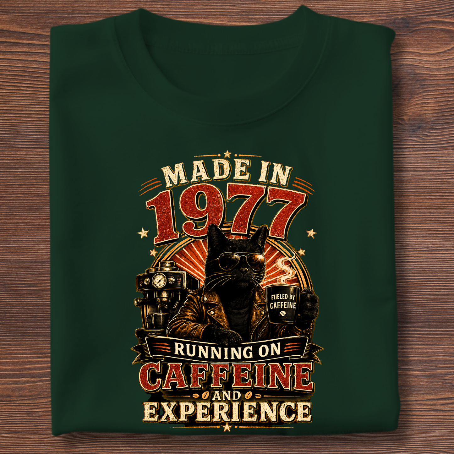Running On Caffeine & Experience Tee · 1971-1991