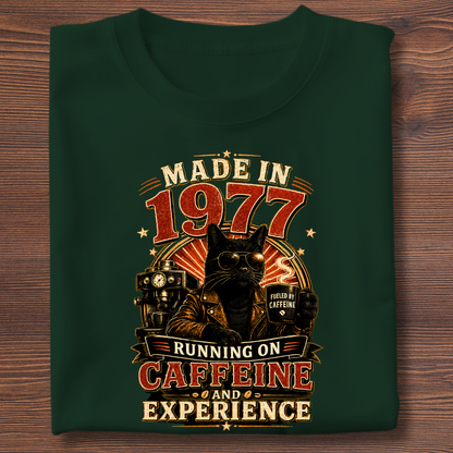 Running On Caffeine & Experience Tee · 1971-1991