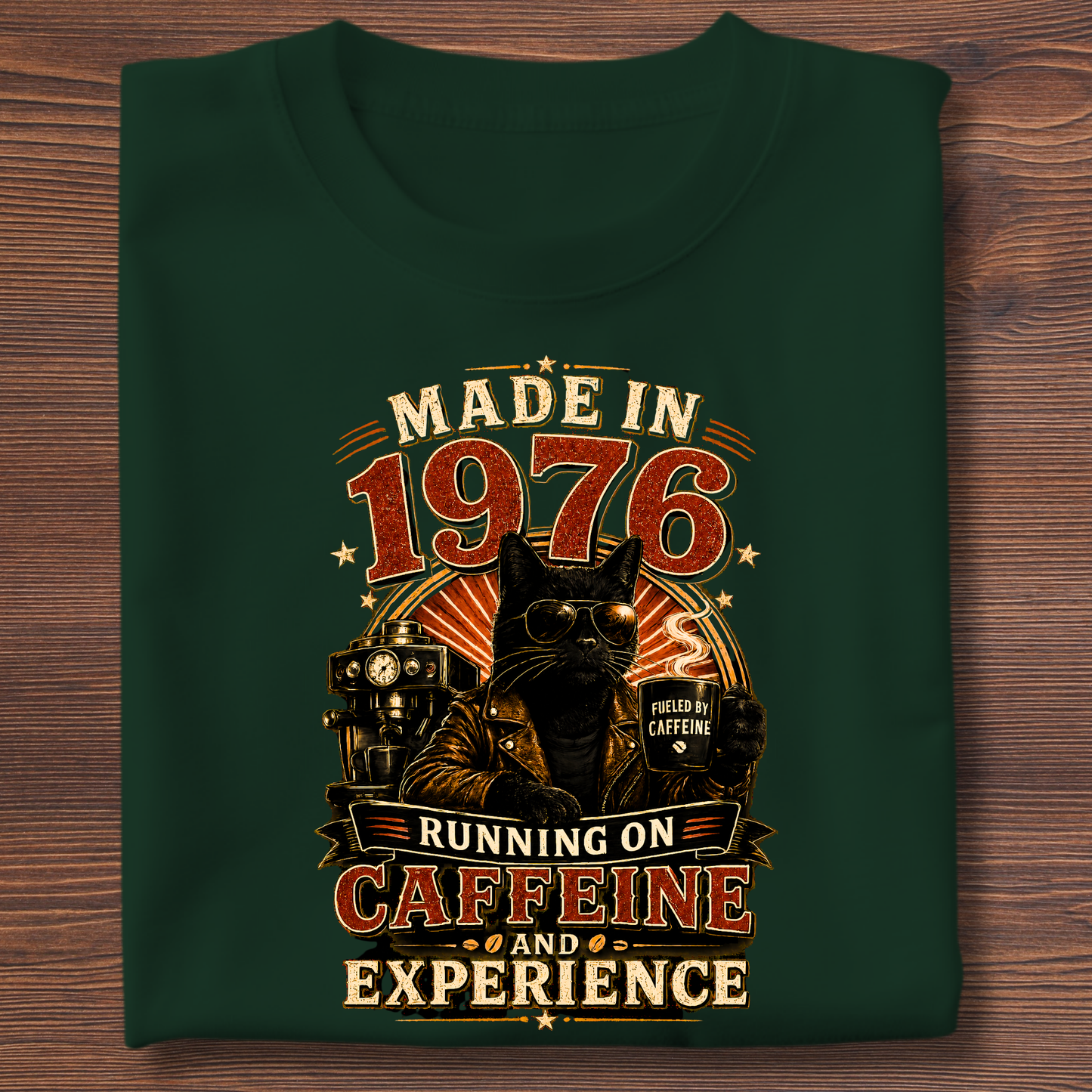 Running On Caffeine & Experience Tee · 1971-1991